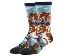 Men's Funny National Parks Socks, Novelty Cool Crazy Crew Socks Fun Gifts Merch, Size 8-13, The Glaciers, 8-13
