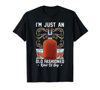Mens Funny Old Fashioned Kind Of Guy Whiskey Lover Vintage Liquor T-Shirt