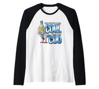 Mens Funny Pigeon You Can't Spell Cool Without Coo Birds Raglan Baseball Tee