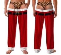 Mens Funny Pyjamas Hairy Butt Cheek Patriotic Novelty Pajamas Pj Pants | Prank Pyjama Bottoms Hilarious Fake Briefs Nightwear 3D Big Booty Print Trousers Sleepwear for Holiday Lounge Casual