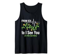 Mens Funny Retired ICU Nurse from ICU to I See You in The Garden Tank Top