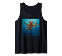 Mens Funny Rhodesian Ridgeback Swimming Underwater Tank Top