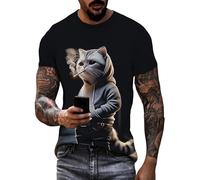 Men's Funny Sheep 3D Printed T-Shirt Short Sleeve Crew Neck Comfortable T-Shirt Summer Top Streetwear Oversized T-Shirts