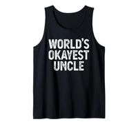 Mens Funny Uncle World's Okayest Uncle Tank Top
