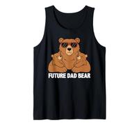 Mens Future Dad Bear Father to Be Tank Top