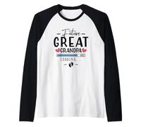 Mens Future Great Grandpa Est 2027 First Time Great Grandparents Raglan Baseball Tee