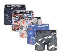 Mens Gamer For Life Boxer Trunks - 5 Pack - Jacquard Waistband - Gaming Controller Design - 95% Cotton, 5% Elastane - S M L XL 2XL