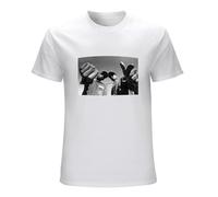 Men's Gangstarr Shirt Vintage Premier & Guru T Shirt 90S Rap Classic Hip Hop Tee T-Shirt White M