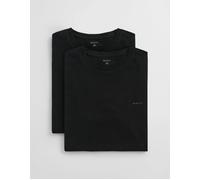 Men's GANT 2-Pack Mens Crew Neck T-Shirts - Black - Size: 40/Regular