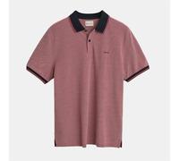 Men's Gant 4-Colour Short Sleeved Oxford Pique Polo Shirt in Red