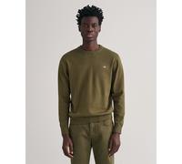 Men's Gant Classic Cotton Crewneck Sweatshirt in Green