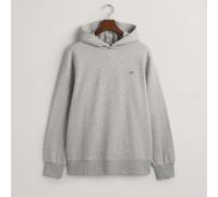 Men's Gant Embroidered Archive Shield Hoodie in Grey
