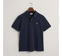 Men's Gant Embroidered Archive Shield Polo Shirt in Blue