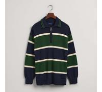 Men's Gant Knitted Heavy Rugger Sweatshirt in Blue