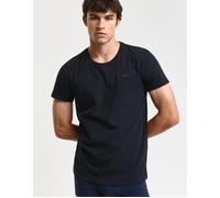 Men's GANT Mens Crew Neck T-Shirt 2-Pack - Black - Size: 42/Regular