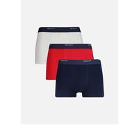 GANT Men's 3-Pack Core Logo Boxer Trunks, Navy/White/Red - Size: 32/30/31