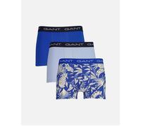 Men's Gant Men's 3 Pack Tropical Print Trunk - Blue