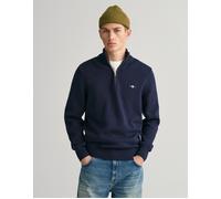 Men's GANT Mens Casual Cotton Half Zip Jumper - Navy