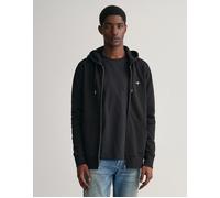 Gant Mens Regular Fit Shield Logo Full Zip Hoodie - Black - Size Large