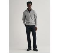 Men's GANT Mens Regular Fit Shield Logo Half Zip Sweatshirt - Grey - Size: 46/Regular