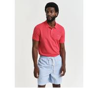 Men's GANT Mens Regular Fit Short Sleeve Shield Logo Pique Polo - Red - Size: 42/Regular