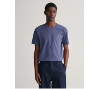 Men's GANT Mens Regular Fit Short Sleeve Shield Logo T-Shirt - Navy - Size: 48/Regular