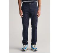 Men's GANT Mens Slim Fit Twill Chinos - Navy - Size: W36 l32