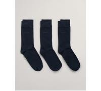GANT 3 Pack Soft Cotton Socks - Dark-Cactus - 43-45, MARINE
