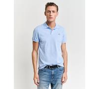 Men's Gant Regular-Fit Shield Short Slevees Polo Shirt in Blue