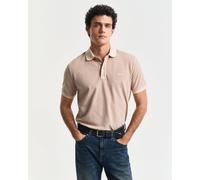 Men's Gant Sunfaded Piqué Polo Shirt in Beige