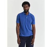 Men's Gant Sunfaded Piqué Polo Shirt in Blue
