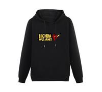 Men's Gaowee Lucinda Williams Logo Hooded Hoody Unisex Ptinted Hoodies Long Sleeve Men's Hooded with Pocket Black S