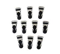 Men's Garter Belt Clips Hooks Grips 10 Pieces Black