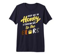 Mens Gay Bear Honey Pride Funny LGBT Premium T-Shirt