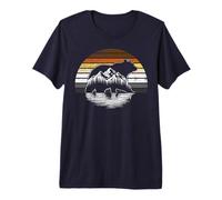Mens Gay Bear Pride Retro Nature Bear Flag Outdoor Premium T-Shirt