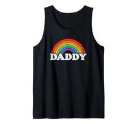 Mens Gay Club DAMN DADDY Rainbow Flag Gay Pride Parade LGBTQ Tank Top