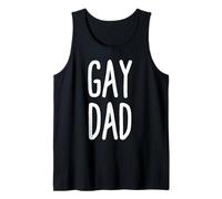 Mens Gay DAD Proud of My Gay Fathers Day Gay Dad Tank Top