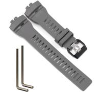 Men's GBD200 Replacement Strap Compatible with Casio G-Squad GBD-200 GBD200UU-9 GBD200-9 GBD-200-1JF Watch Band Resin Bracelet, Grey, One Size