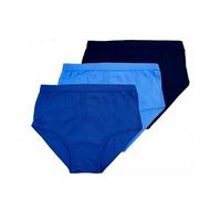 Mens Gents Y Front Briefs Underpants 6 Pair Pack Blue White 100% Cotton (as8, alpha, m, regular, regular, Blue)