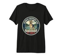 Mens German Shepherd Dad Like A Regular Dad But Cooler Dog Dad Premium T-Shirt
