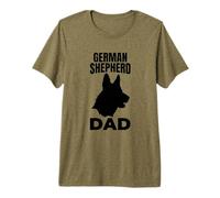 Mens German Shepherd Papa Herding Dog Premium T-Shirt
