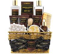 Mens Gift Set, 14 Piece Sandalwood Bath Set, Personal Self Care Set, Gifts from Son