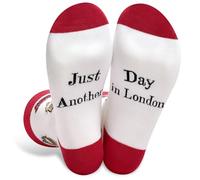 Mens Gifts Novelty Socks For 6-11 Great Humor Personalized Design Non-Slip Socks Valentine's Day Father's Day Christmas Day (UK, Numeric, 6, 11, Regular, Regular, London)