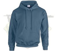 MENS GILDAN PLAIN HOODIE S-2XL HOODED SWEATHSHIRT | ARMY GREEN BLACK SAND NAVY