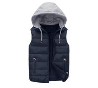 Mens Gilet with Pockets, Body Warmers for a Man, Outdoor Quilted Winter Jacket Zipper Slim Fit Puffer Padded Gilet Lightweight Body Warmer Coat for Snow Ski Hiking Warm Cozy