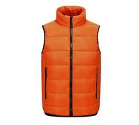 Men's Gilets Doubled-Warm Winter Thickened Windproof Body Warmer Puffer Padded Gilets Stand Collar Quilted Insulated Vests Sleeveless Jacket with Zip Pockets for Trekking & Skiing