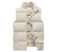 Mens Gilets Lightweight with Pockets, Body Warmers for a Man, Sleeveless Coat Stand Collar Jacket Zip Up Winter Thermal Quilted Outerwear for Snow Ski Hiking Warm Cozy