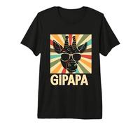 Mens Gipapa Father Papa 2025 Daddy Giraffe Dad Premium T-Shirt