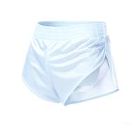 Men's Glossy Running Shorts Smooth Trunks L-3XL(Blue XL)