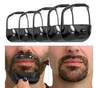 Men's Goatee Shaving Template, Beard Shaping & Styling Template, there are 5 different sizes of beard guide shapers, perfect for beards, goatees